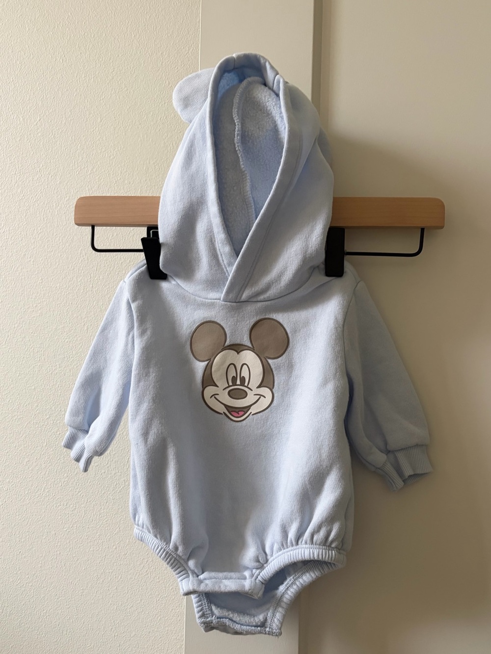 Hooded Fleece One-Piece Romper for Baby. 3-6 months